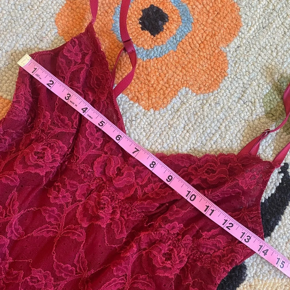 Banana Republic I Y2K I Pink Raspberry Faux Wrap Printed Top & Cami - Picture 15 of 16